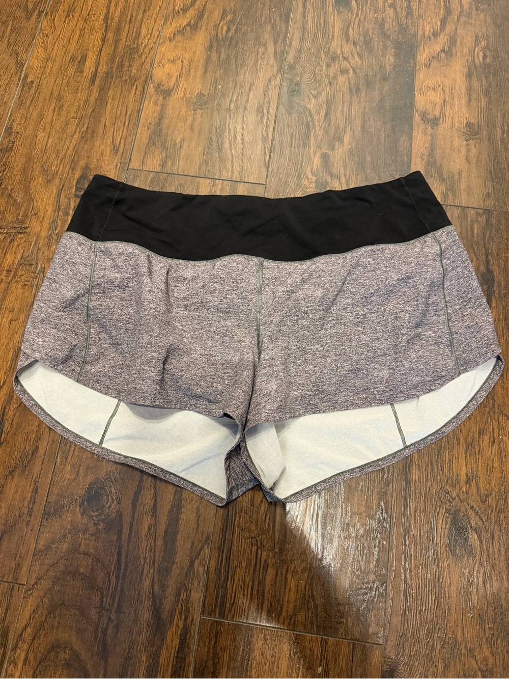 Lululemon Black and Heathered Grey Women’s Shorts